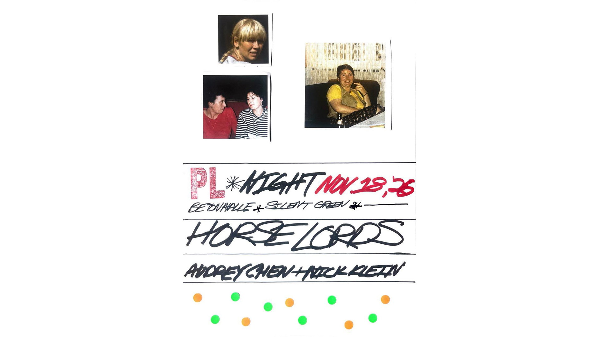 Psychic Liberation Night: Horse Lords + Audrey Chen & Nick Klein