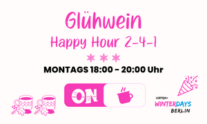 Glühwein Happy Hour auf den LGBTQIA*Winterdays am Nollendorfplatz