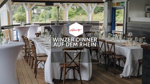 Winzer Dinner auf dem Rhein - 4 Gänge - 8 Weine von Antinori