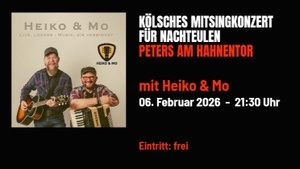 MitSingKunzät vür Naaksüüle, kostenloses Mitsingkonzert mit Heiko & Mo