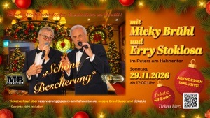 "Schöne Bescherung", Weihnachtskonzert mit Micky Brühl und Erry Stoklosa