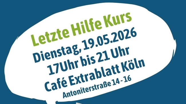 Letzte Hilfe Kurs im Café Extrablatt Köln