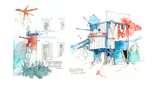 Urban Sketching – Farbgebung I Für Erw. und Jugendliche ab 16 Jahren