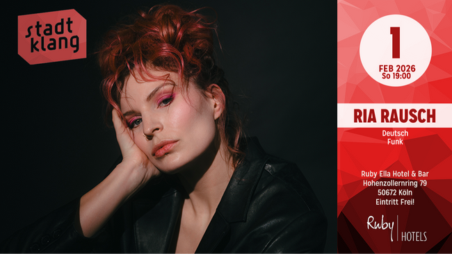 «stadtklang» mit RIA RAUSCH | live @ Ruby Ella Hotel & Bar