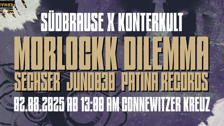 Kreuzrhymes: Open Air am Connewitzer Kreuz mit Morlockk Dilemma, Sechser, Juno030, und Patina Records