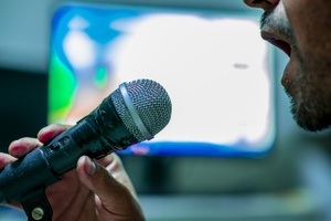 Karaoke Party in der Stadtbibliothek