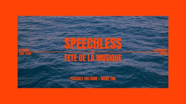 SPEECHLESS x fête de la musique - open air