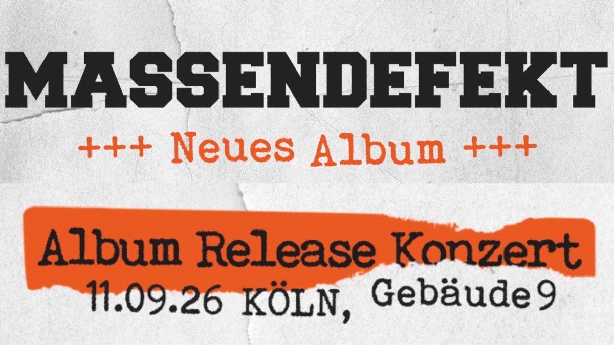 Titelbild der Veranstaltung MASSENDEFEKT Releaseshow
