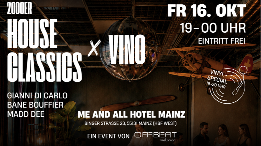 OFFBEAT ReUnion - House Classics x Vino