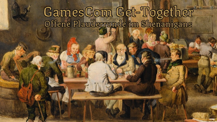 Titelbild der Veranstaltung GamesCom Get‑Together – Ausklang & Rückblick im Shenanigans