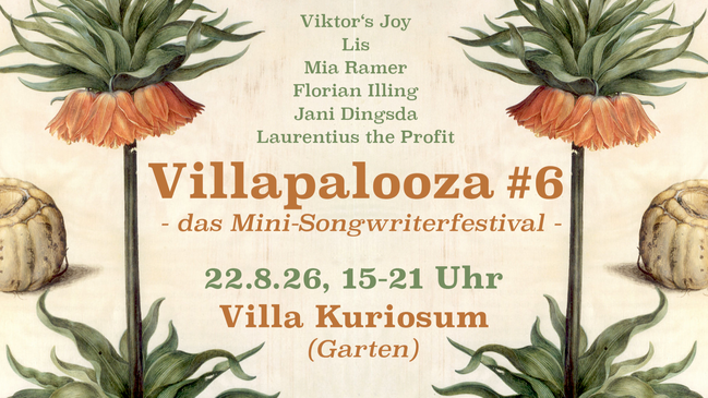 Villapalooza #6 - das Mini-Songwriterfestival