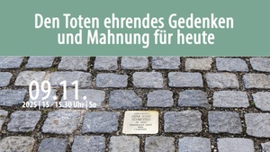 Den Toten ehrendes Gedenken und Mahnung für heute