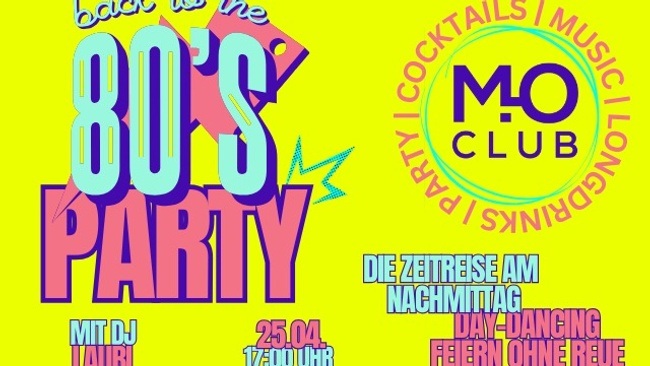80er Party DJ Laubi - Mo Club Augsburg