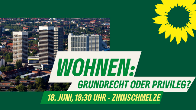 Wohnen - Grundrecht oder Privileg? Podiumsdiskussion | Grüne Hamburg-Nord