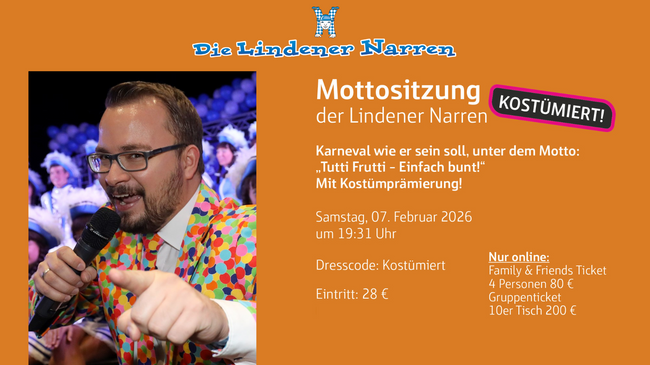 Mottositzung (kostümiert) - Die Lindener Narren