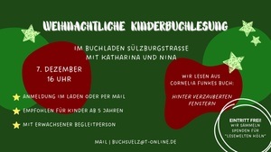 Weihnachtliche Kinderbuchlesung - „Hinter verzauberten Fenstern“ 🎄