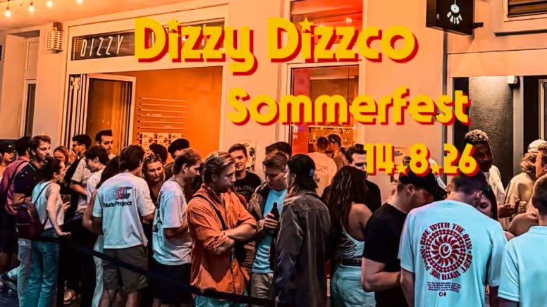 Titelbild der Veranstaltung DIZZY DIZZCO Summer Issue '26 - FREE WELCOME SPRITZ