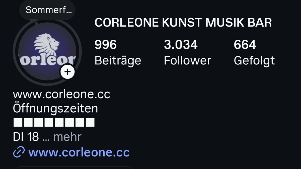 CORLEONE BAR SOMMERFEST 2026