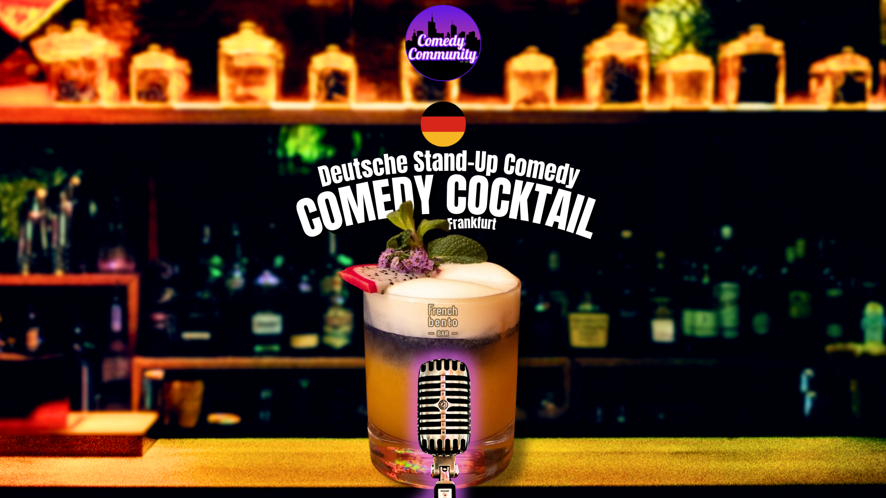 SHOWTIME! Deutscher Comedy Cocktail in der French Bento Bar