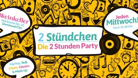 2 Stündchen - Die Blitz-Party jeden Mittwoch im Weinkeller!