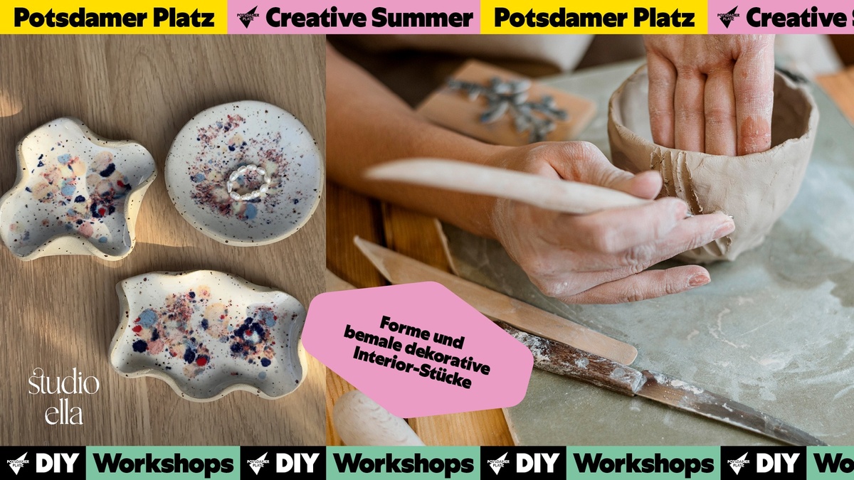 Keramikobjekte gestalten (Designing ceramic objects) | Creative Summer Potsdamer Platz