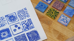 Stamp & Style: Stempel schnitzen & Textildruck