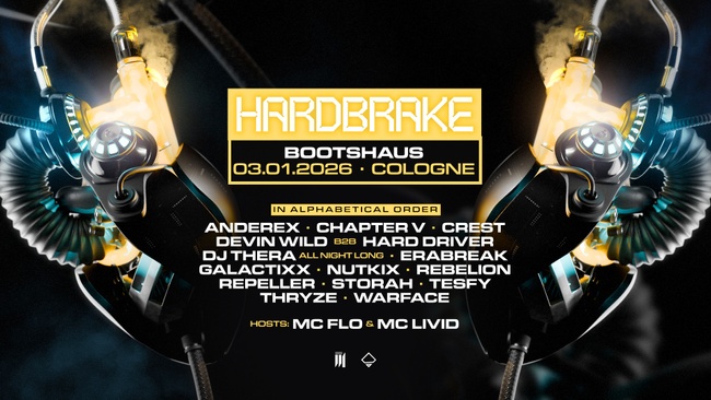 HARDBRAKE pres. REBELION, WARFACE, DEVIN WILD b2b HARD DRIVER and many more