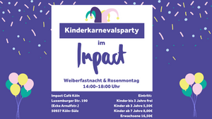 Kinderkarneval im Impact Café