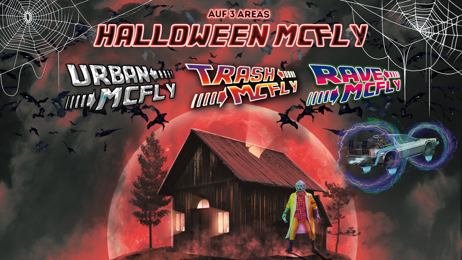 Halloween McFly XXL - 90s/00er auf 4 Areas w/ very Special 90s Live Act