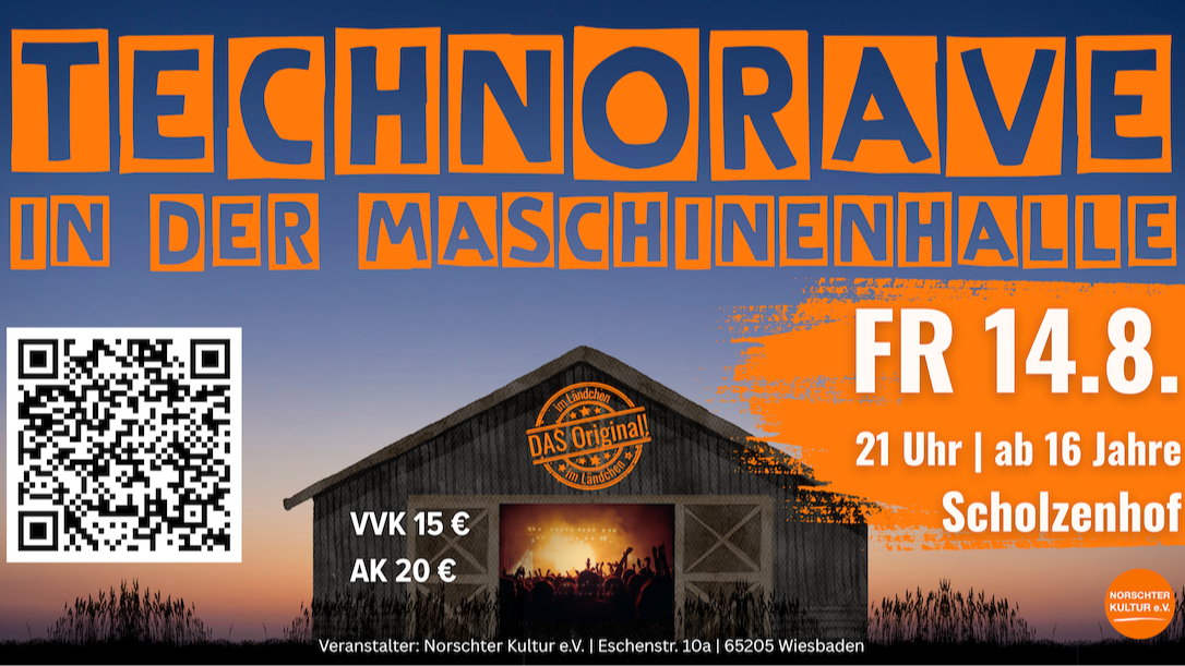 Titelbild der Veranstaltung Technorave in Maschinenhalle