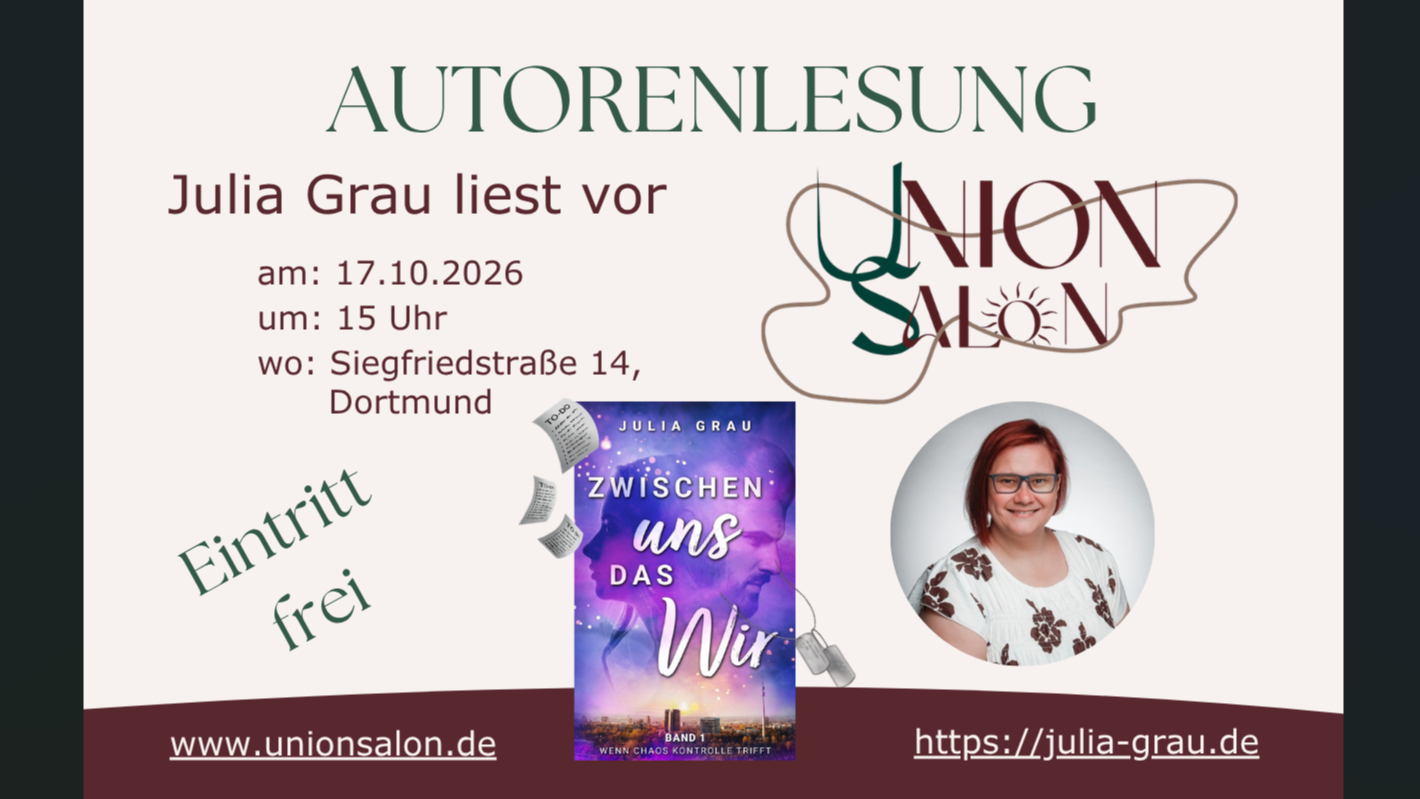 Autorenlesung: Julia Grau liest aus „Zwischen uns das Wir“