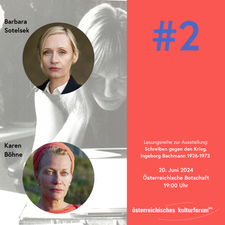 #2 Sotelsek liest Bachmann - Lesung zur Ausstellung: Schreiben gegen den Krieg. Ingeborg Bachmann 1926–1973