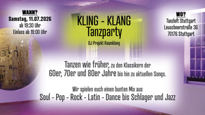 Kling-Klang Tanzparty mit „DJ Projekt Raumklang“