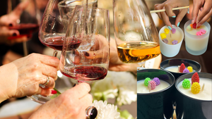 Candle, wine & snacks (DE,ENG,RU)