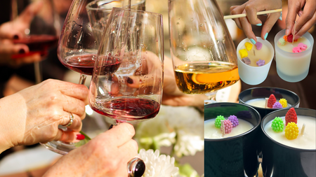 Candle, wine & snacks (DE,ENG,RU)