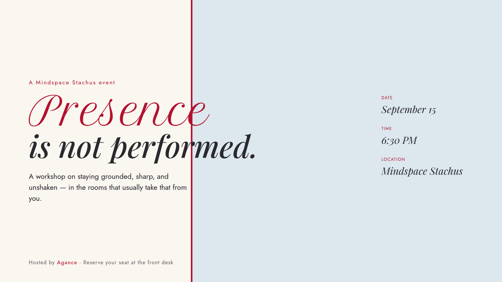 Professional Presence Workshop
