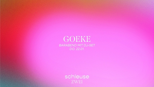 Barabend mit DJ-Set – Goeke