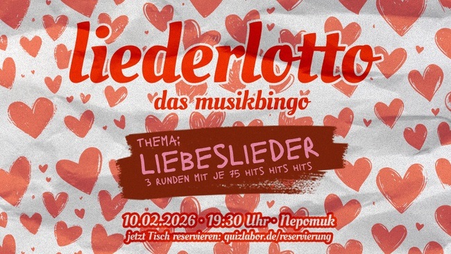 liederlotto. das musikbingo - Liebeslieder Edition