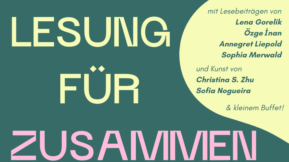 Lesung für Zusammenhalt - Ein Abend für Solidarität und Widerstand