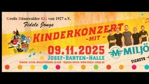 Großes Dünnwalder Kinderkonzert mit Miljö und Karnevallica