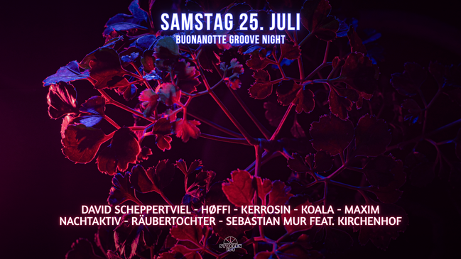 Buonanotte Groove Techno Night | 25. JULI 2026 | 23:00 - END