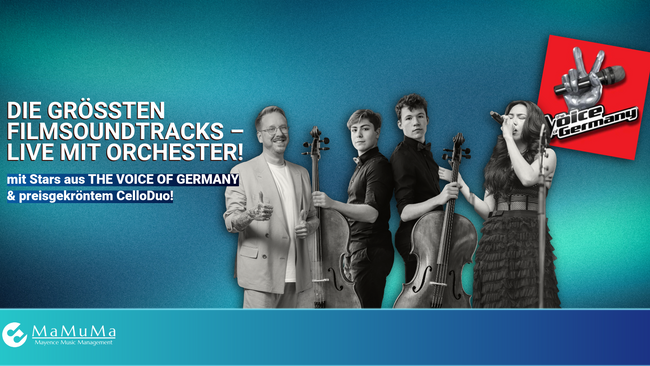 Große Filmmusik-Gala mit Stars aus "The Voice of Germany"