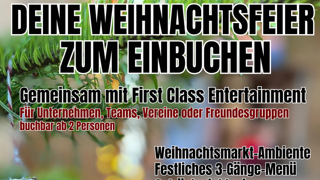 OPEN CHRISTMAS – Deine Weihnachtsfeier zum Einbuchen