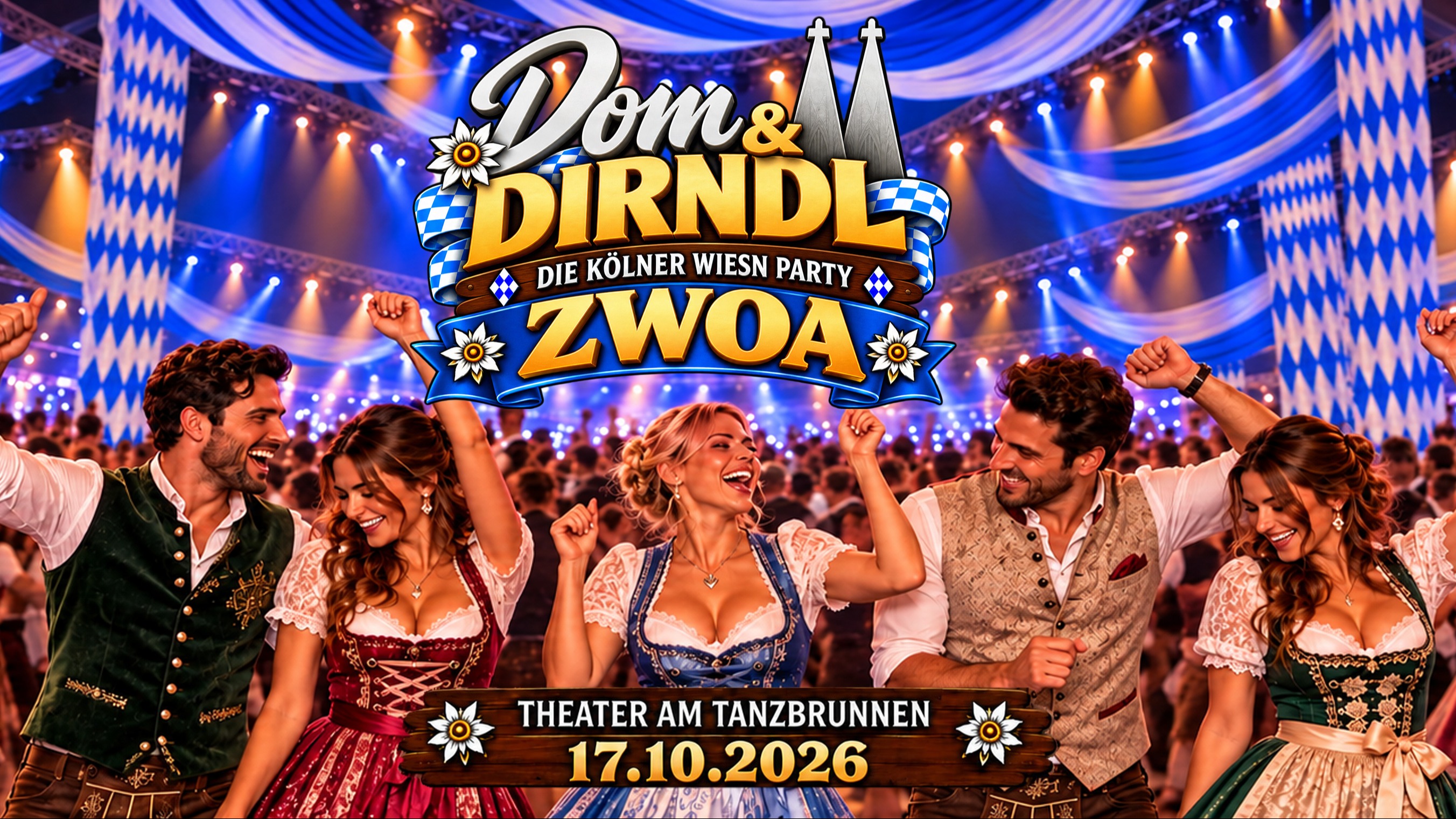 DOM & DIRNDL ZWOA - die Kölner Wiesn-Party