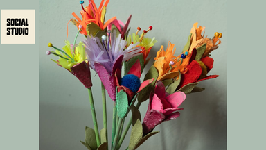 MAKE & TAKE: Blumenstrauß aus Eierkartons
