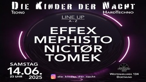 Die Kinder der Nacht w/ EFFEX, MEPHISTO, NICTØR & TOMEK