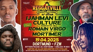 IJahman Levi, Culture, Romain Virgo & Mortimer @ REGGAEVILLE EASTER SPECIAL