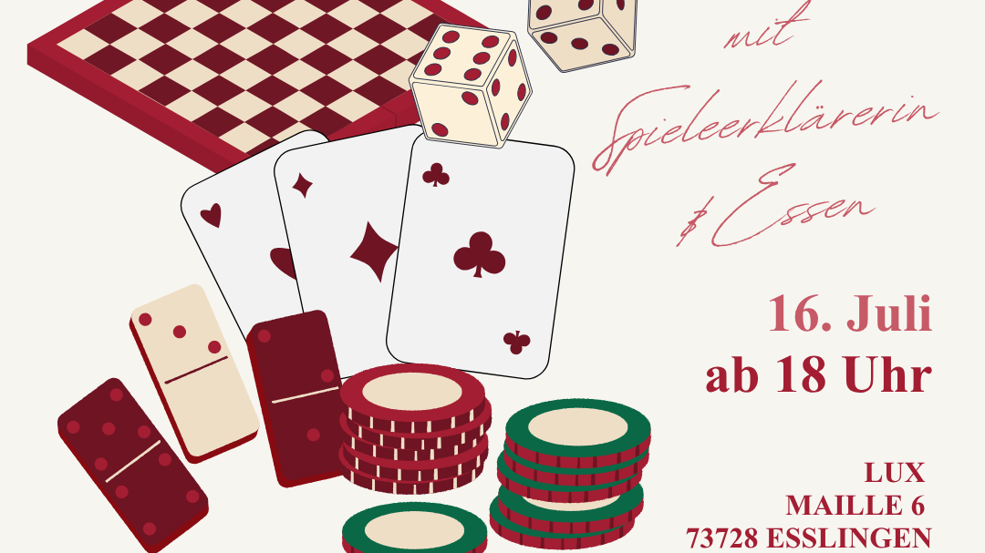 Geführter Spieleabend im LUX mit Buffet