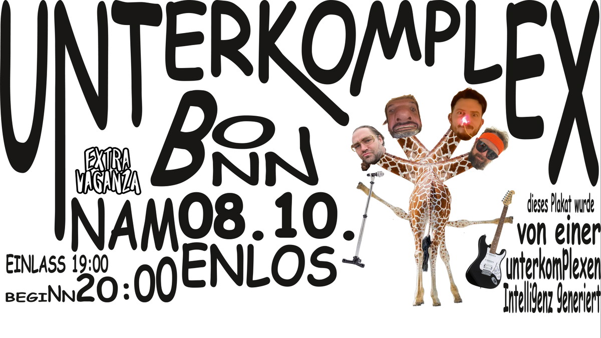 Titelbild der Veranstaltung UNTERKOMPLEX KONZERT