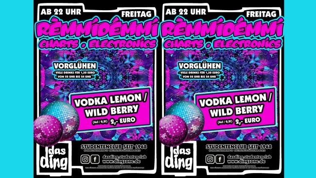 Das Ding: REMMIDEMMI - Freitag!